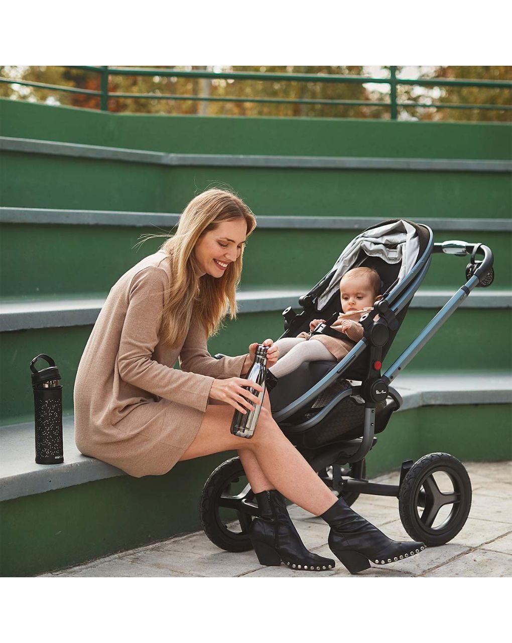 Miniland μπουκάλι θερμός deluxe silver 500ml ml89400 - Miniland