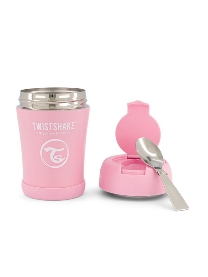 Twistshake ισοθερμικό δοχείο φαγητού 350ml pastel pink 32-08-78749 - Twistshake