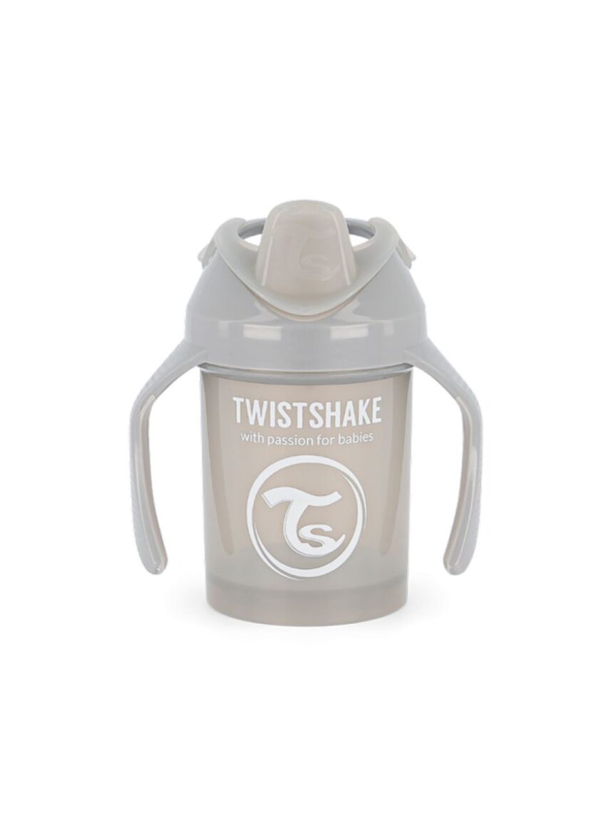 Twistshake κύπελλο mini cup 230ml 4m+ pastel grey με μίξερ φρούτων 32-08-78272 - Twistshake