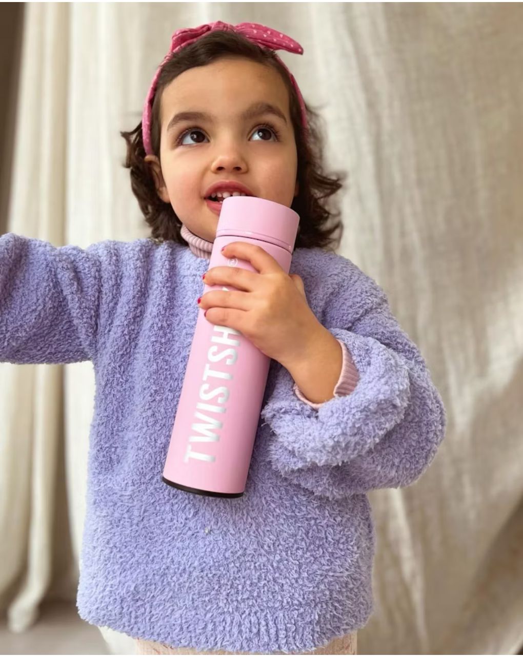 Twistshake θερμός ζεστού κρύου 420ml pastel pink 32-08-78297 - Twistshake