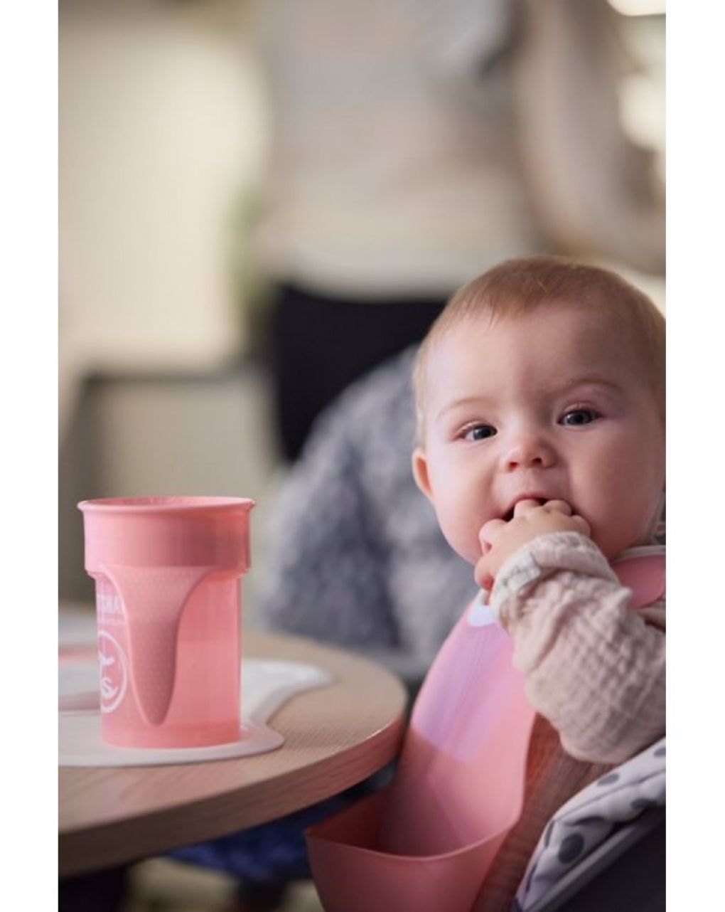 Twistshake σαλιάρα 2τμχ 4m+ pastel pink/purple 32-08-78219 - Twistshake