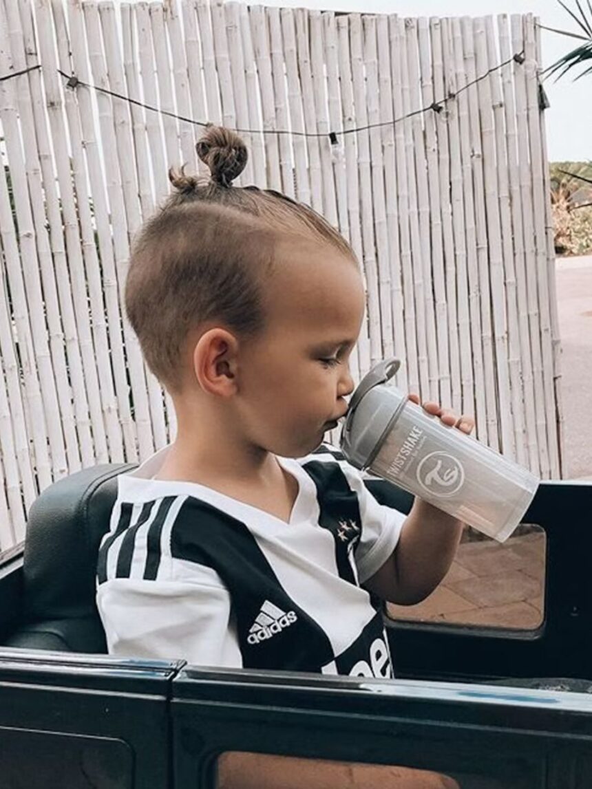 Twistshake κύπελλο straw cup 360ml 6m+ pastel grey 32-08-78680 - Twistshake