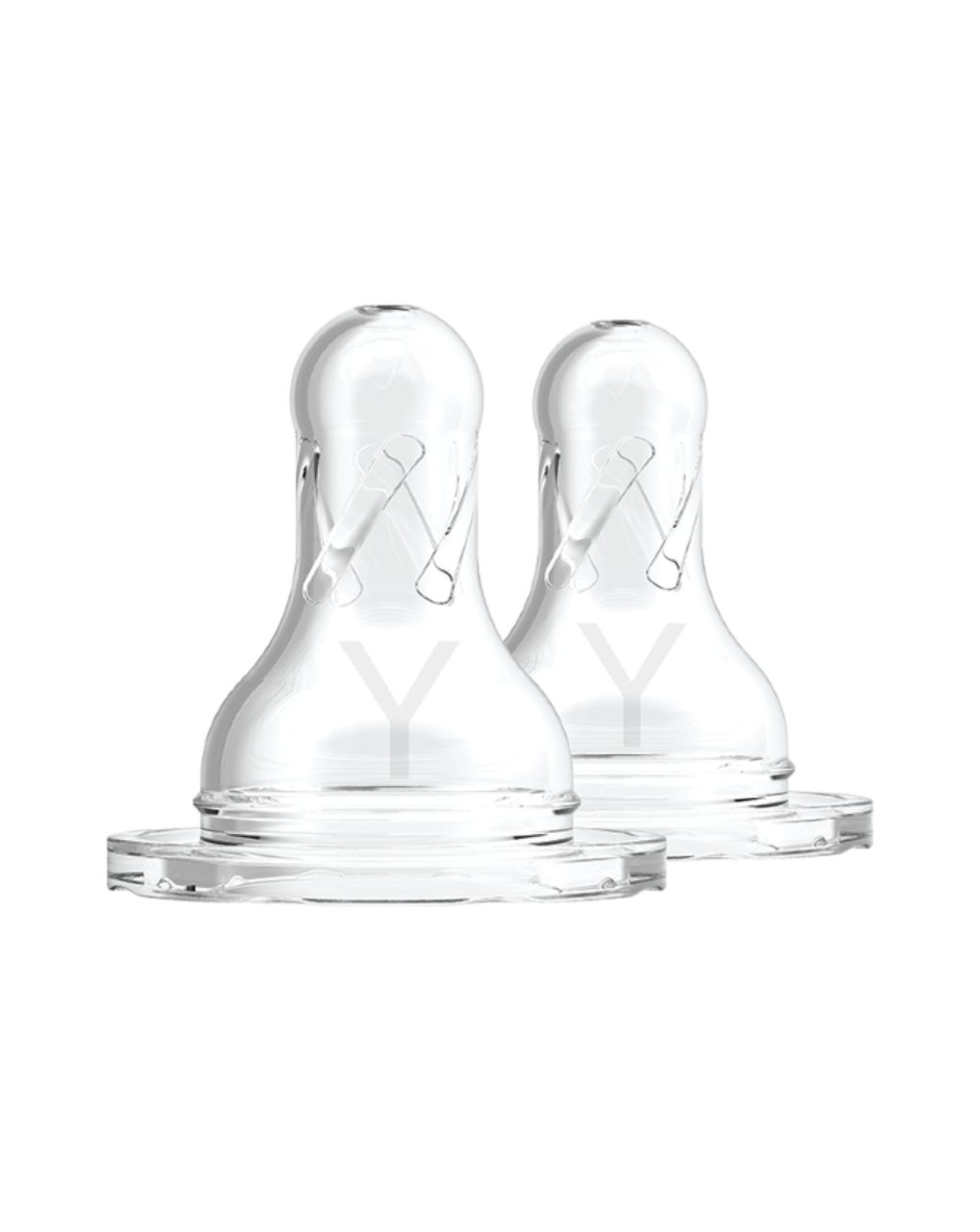 Dr. brown's options+ θηλή σιλικόνης 2τμχ y-cut natural flow για στενό λαιμό 9m+ - Dr Browns