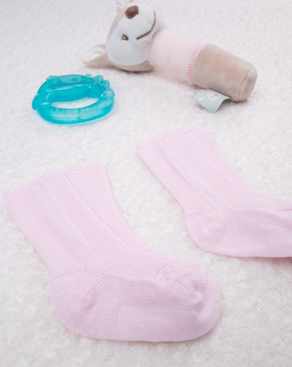 βρεφικά κάλτσάκια από μαλακό μαλλί πακέτο x2 για τις πρώτες μέρες για κορίτσι - Prénatal