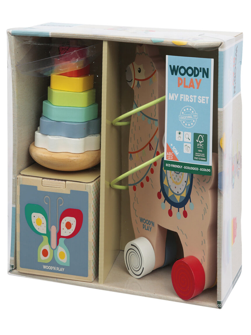Wood' n play σετ πρώτα παιχνίδια - WOOD N'PLAY