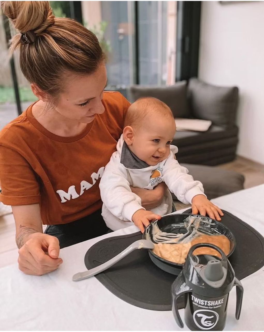 Twistshake σετ 2 κουταλάκια ταΐσματος 4m+ pastel grey 32-08-78194 - Twistshake