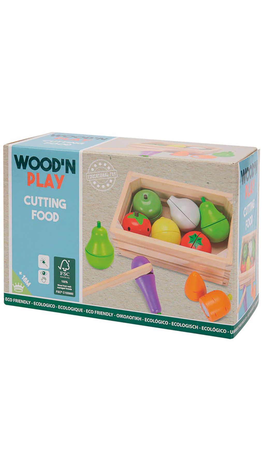 Wood' n play φρούτα και λαχανικά για κόψιμο - WOOD N'PLAY