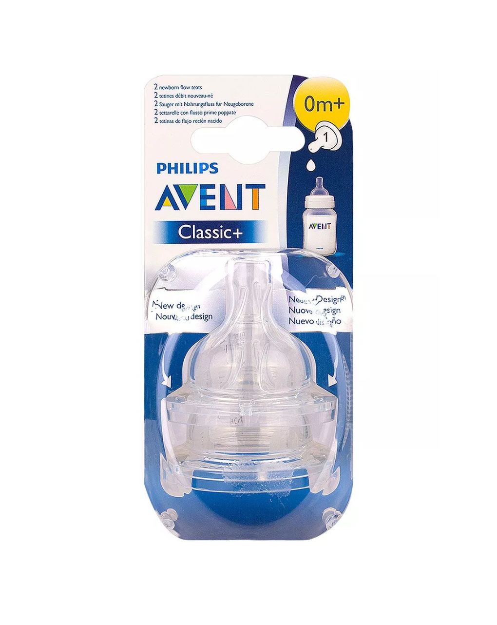 Philips avent θηλή σιλικόνης airflex 2τμχ 1 οπή 0m+ scf631/27 - Philips Avent