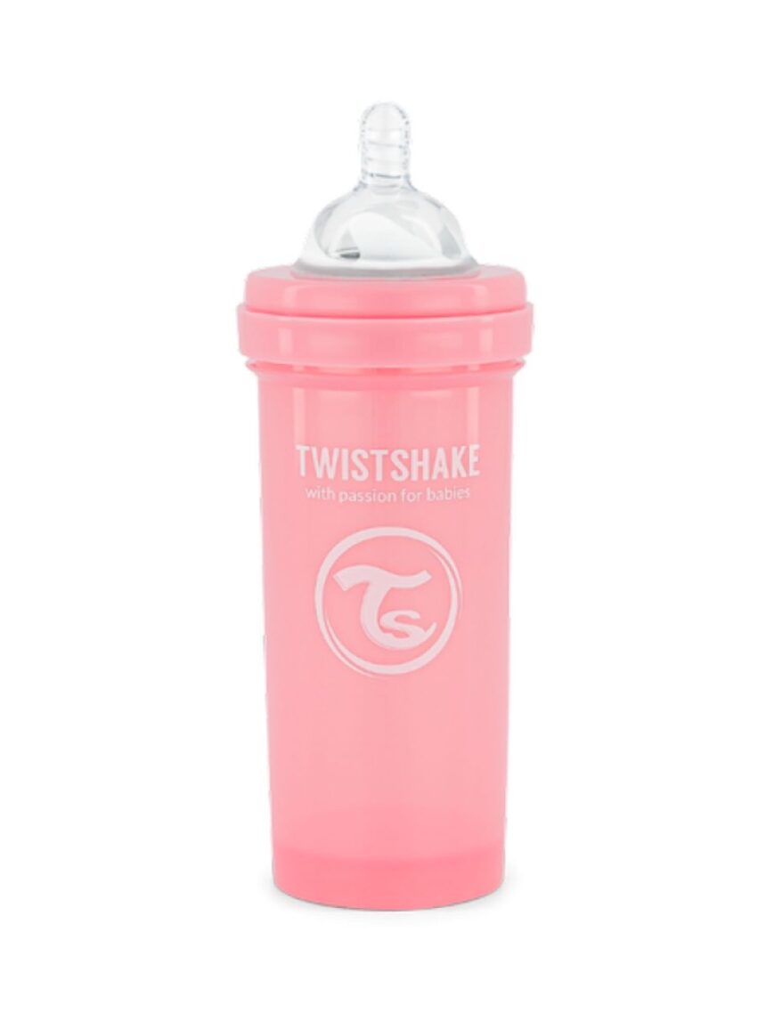 Twistshake μπιμπερό κατά των κολικών 260ml pastel pink 32-08-78255 - Twistshake