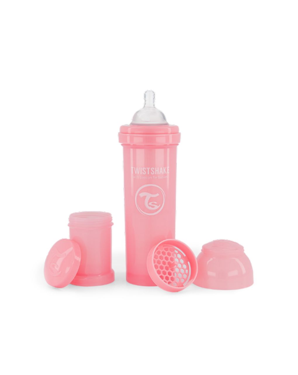 Twistshake μπιμπερό κατά των κολικών 330ml pastel pink 32-08-78261 - Twistshake
