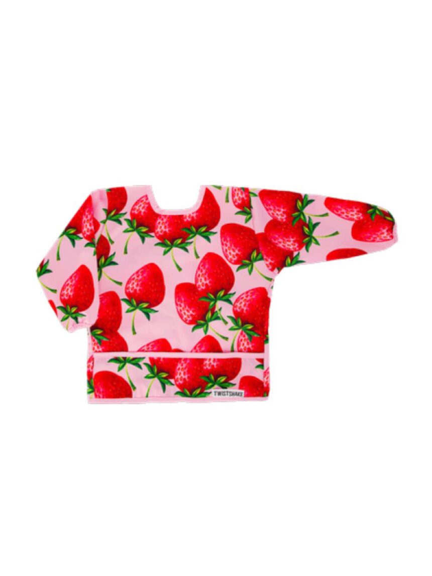 Twistshake μακρυμάνικη σαλιάρα strawberry 32-08-78510 - Twistshake