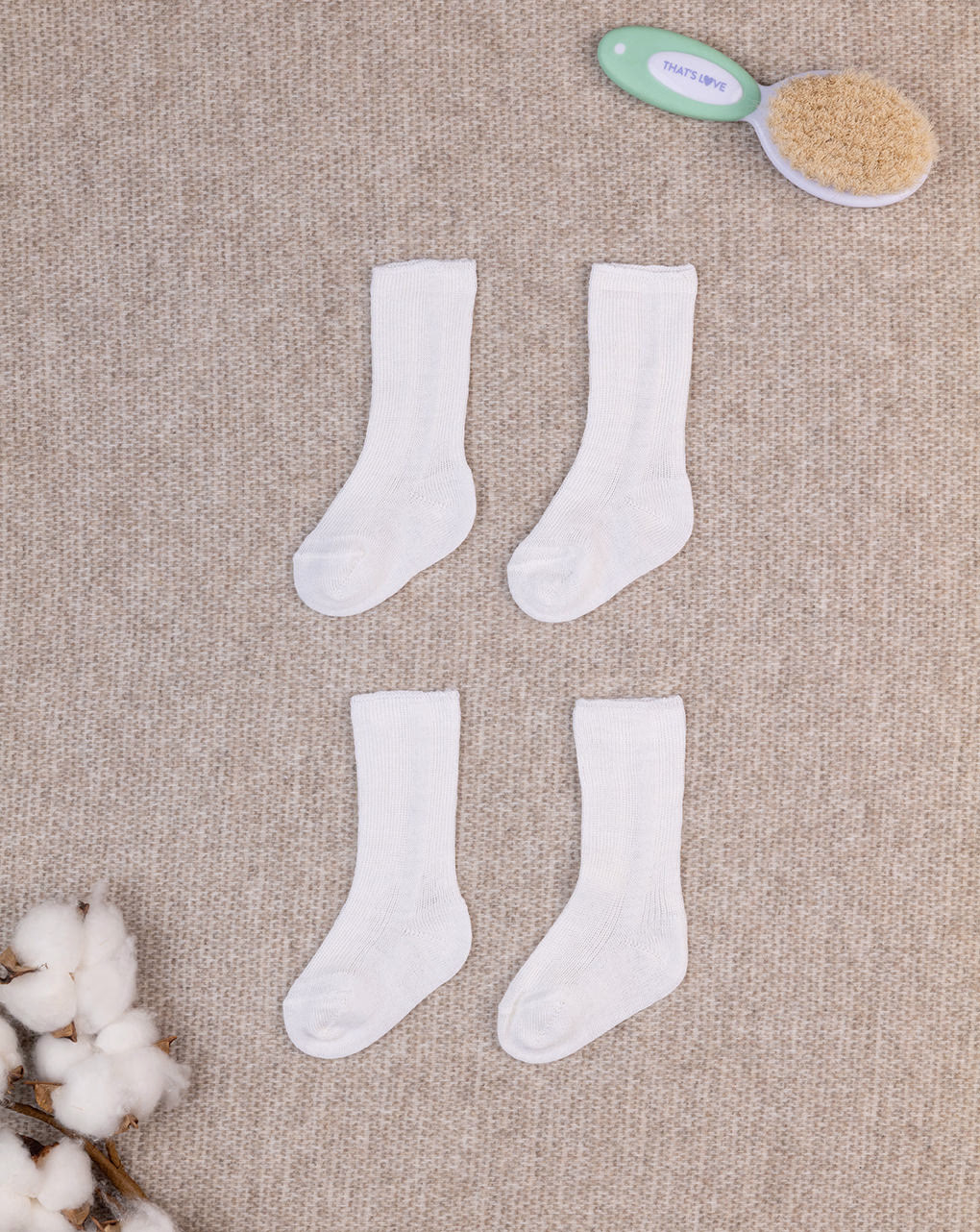 βρεφικά καλτσάκια από μαλακό μαλλί για τις πρώτες μέρες πακέτο x2 unisex