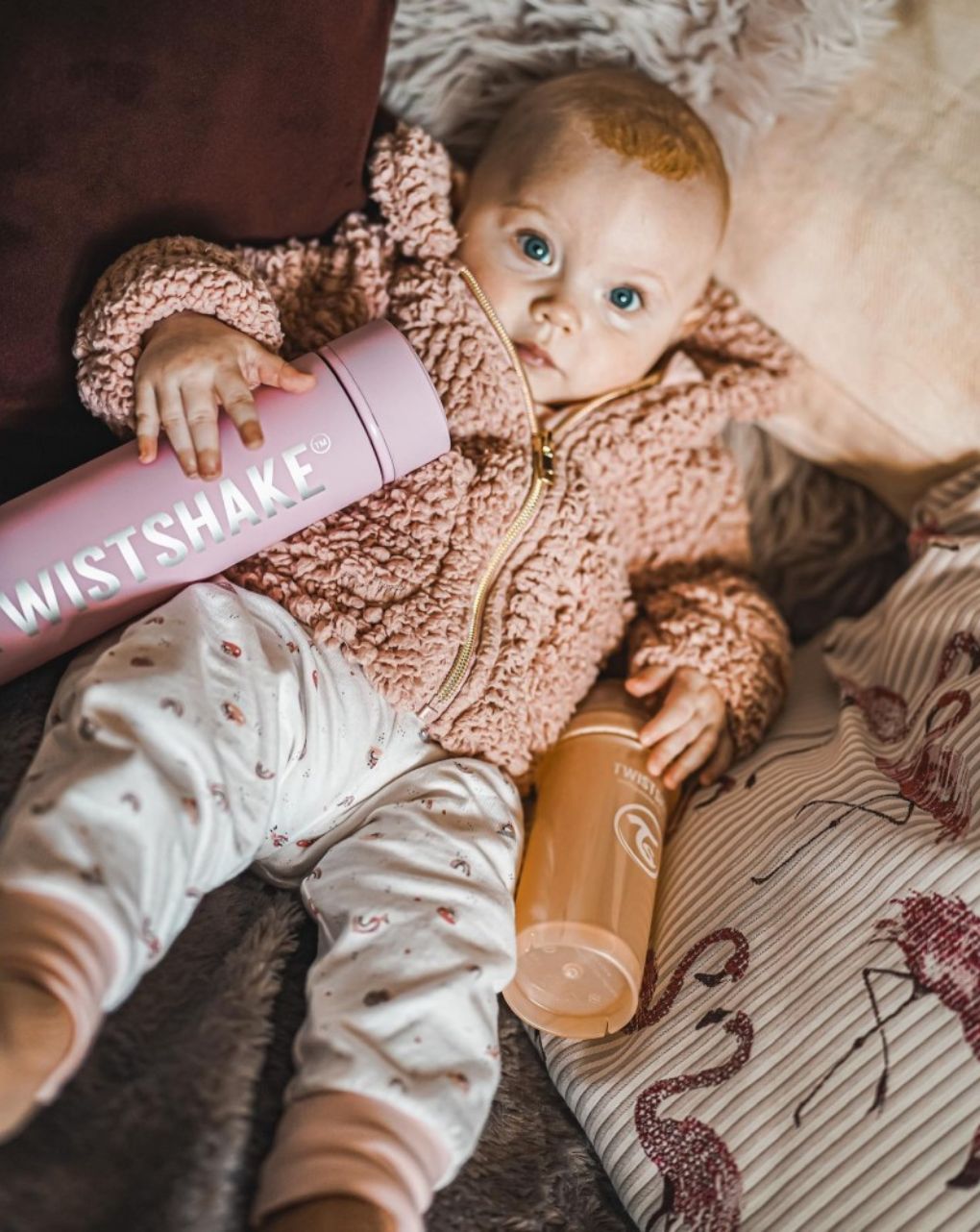 Twistshake θερμός ζεστού κρύου 420ml pastel pink 32-08-78297 - Twistshake