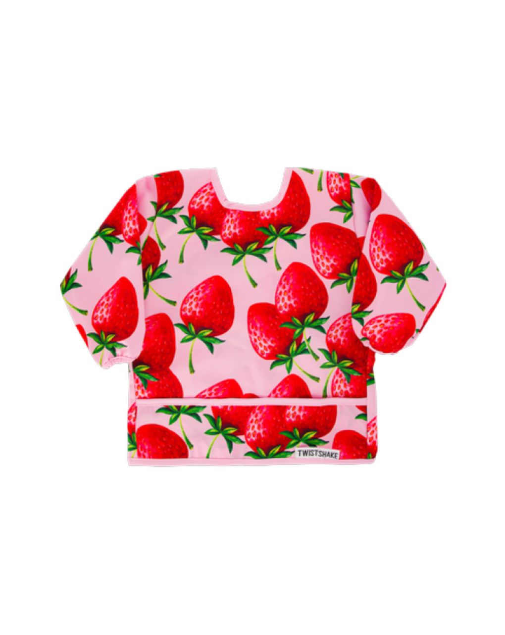 Twistshake μακρυμάνικη σαλιάρα strawberry 32-08-78510 - Twistshake