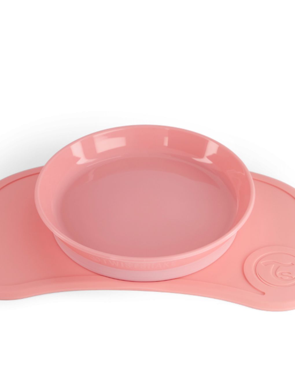 Twistshake σουπλά click-mat mini & πιάτο 6m+ pastel pink 32-08-78439 - Twistshake
