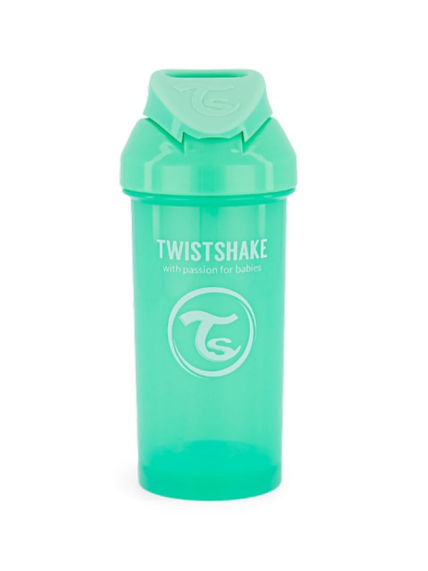 Twistshake κύπελλο straw cup 360ml 6m+ pastel green 32-08-78590 - Twistshake