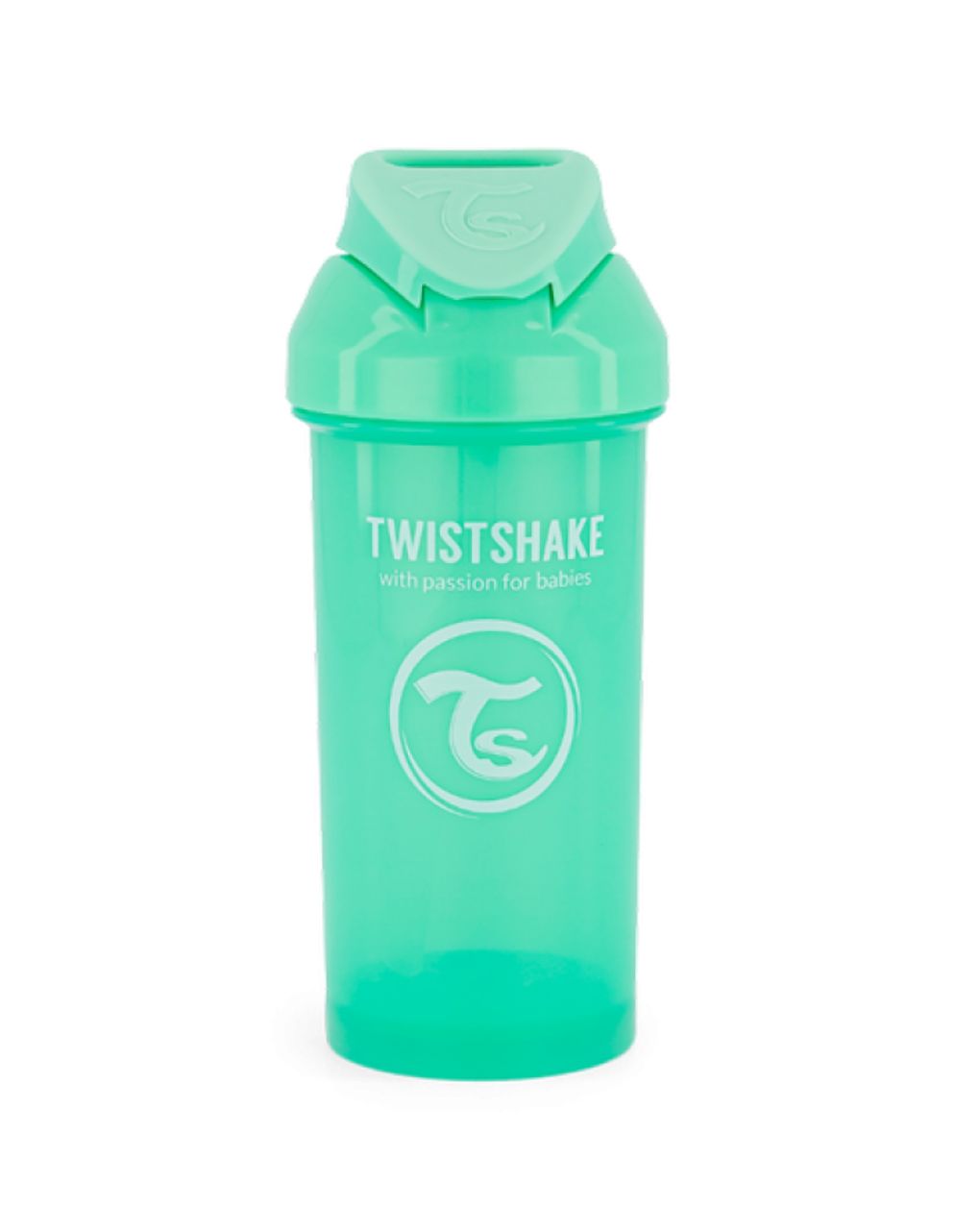 Twistshake κύπελλο straw cup 360ml 6m+ pastel green 32-08-78590