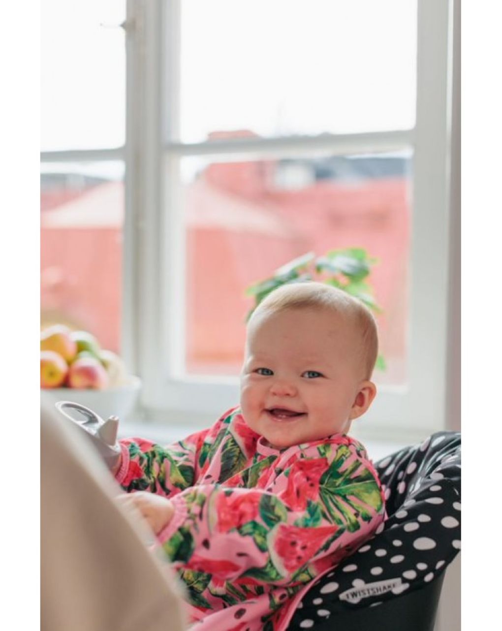 Twistshake μακρυμάνικη σαλιάρα watermelon 32-08-78512 - Twistshake