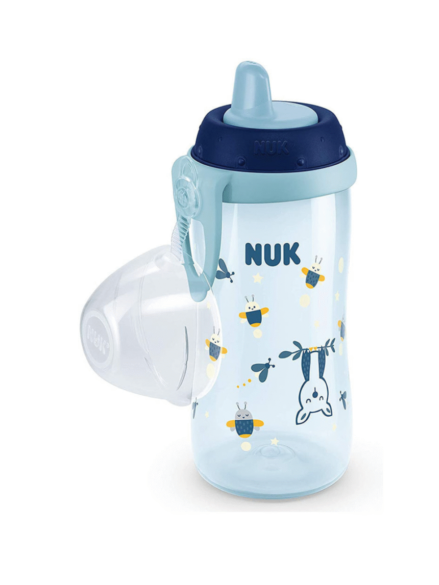 Nuk παγουράκι με ρύγχος first choice kiddy cup night 12+m μπλε 300ml - Nuk