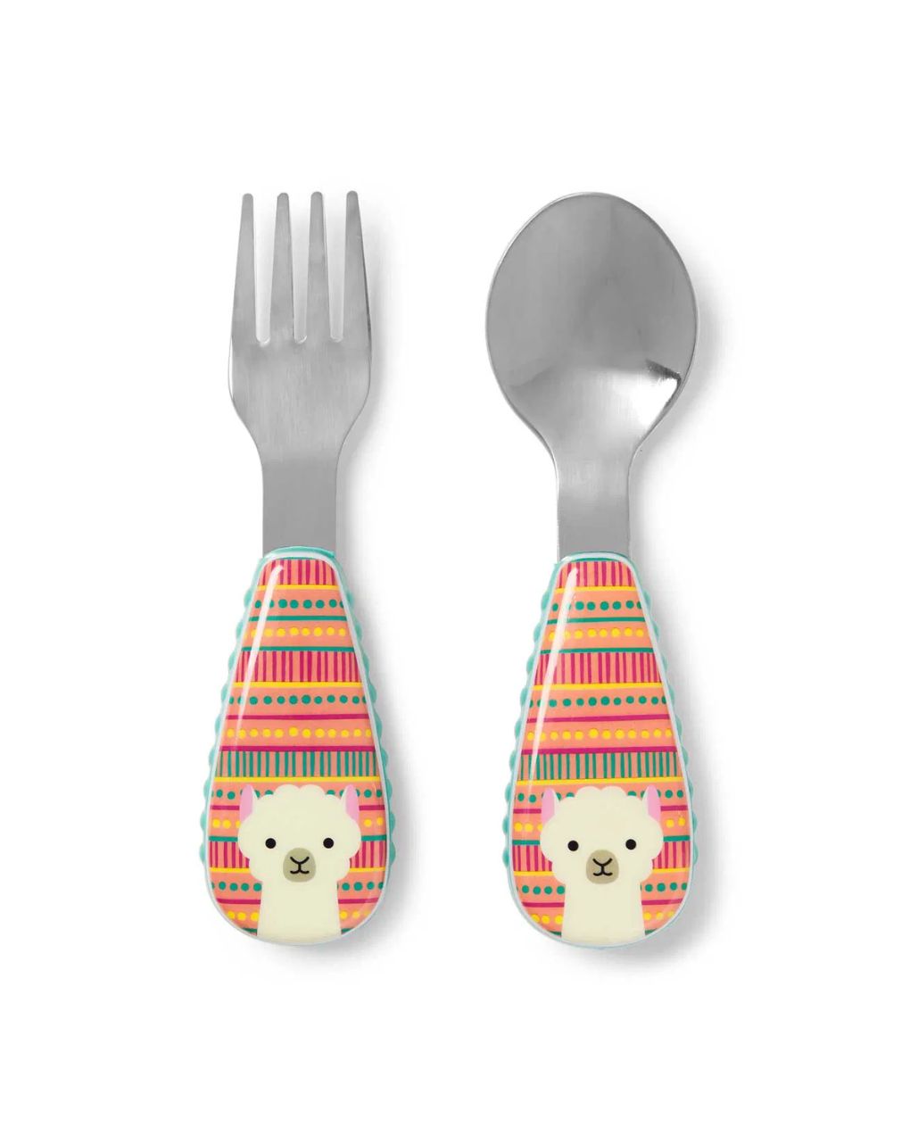 Skip hop zoo utensil σετ κουτάλι & πιρούνι llama 29-2903004-28 - SKIP HOP