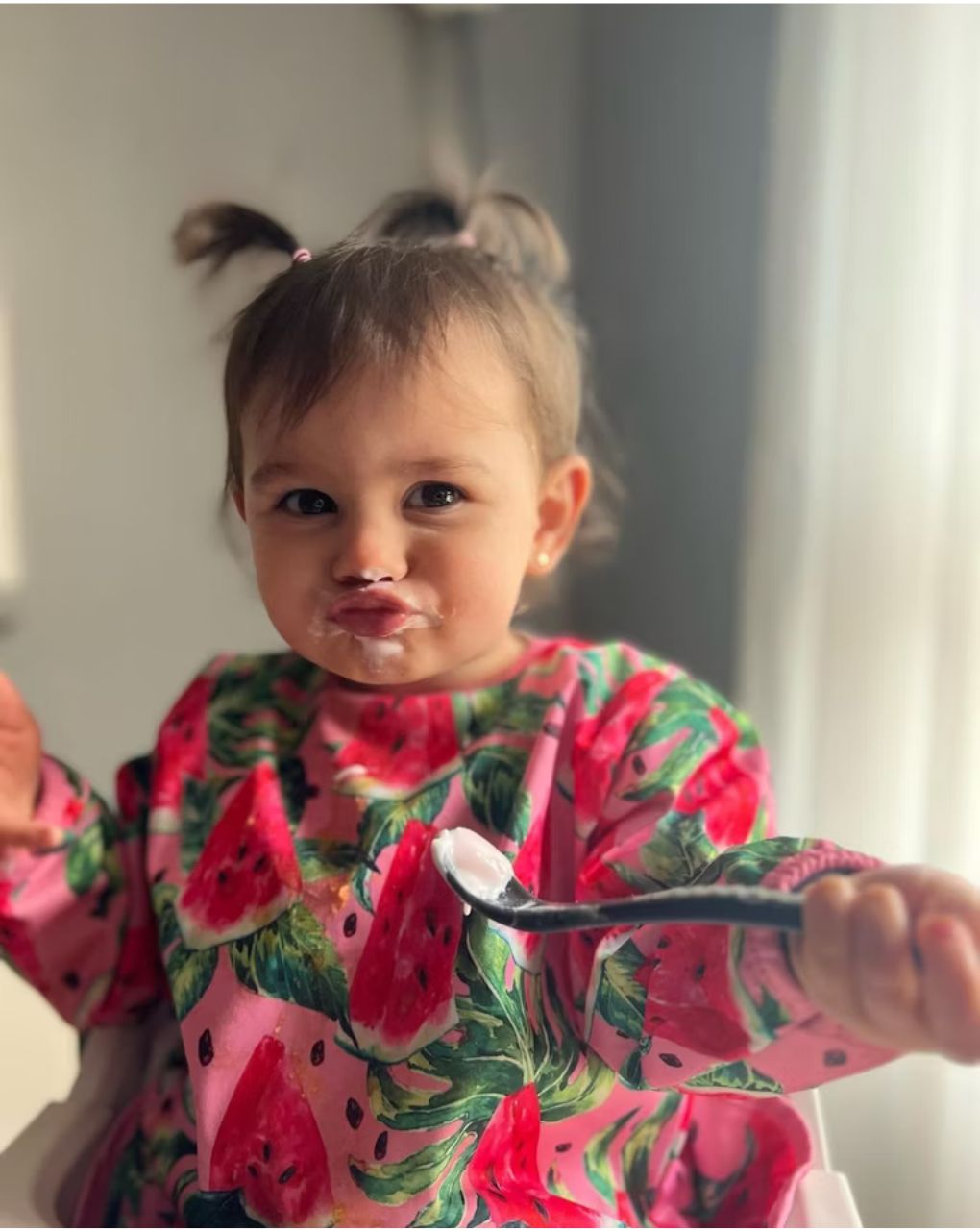 Twistshake μακρυμάνικη σαλιάρα watermelon 32-08-78512 - Twistshake