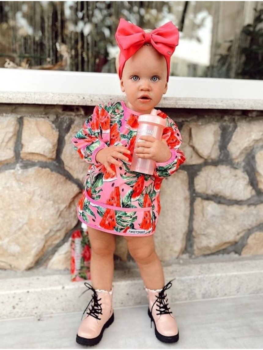 Twistshake μακρυμάνικη σαλιάρα watermelon 32-08-78512 - Twistshake