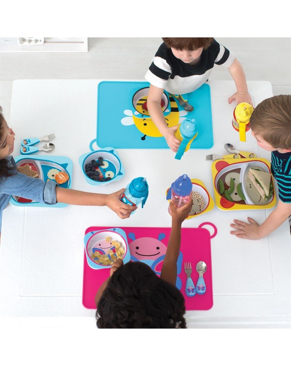 Skip hop zoo utensil σετ κουτάλι & πιρούνι butterfly 29-2903004-05 - SKIP HOP