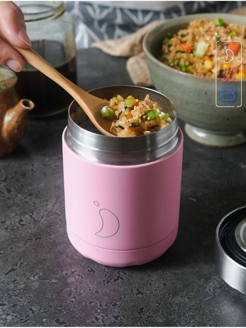 Chillys θερμός φαγητού food pot 300ml pastel pink 200833 - Munchkin
