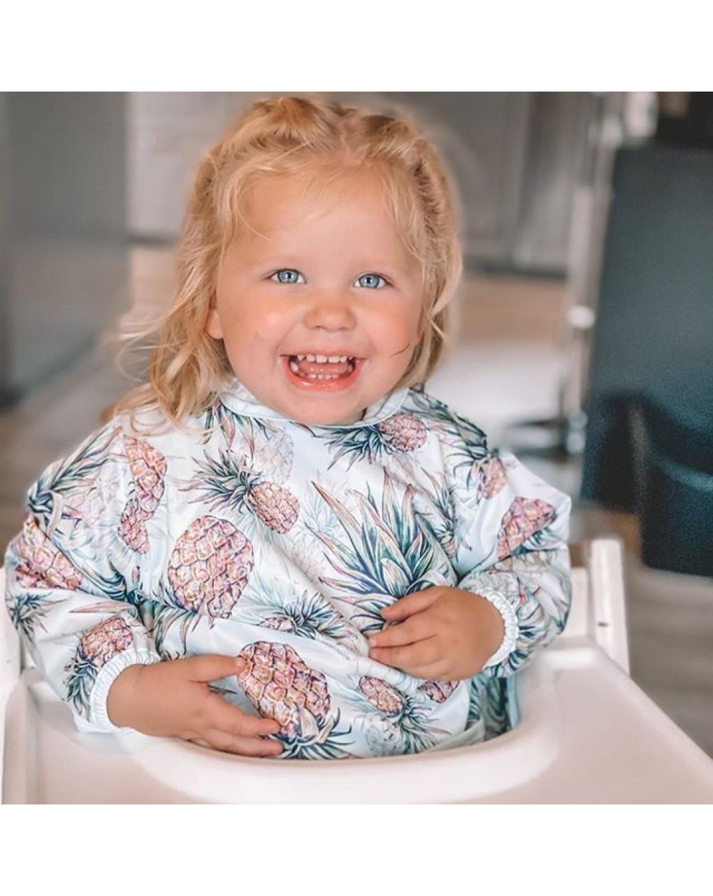 Twistshake μακρυμάνικη σαλιάρα pineapple 32-08-78508 - Twistshake