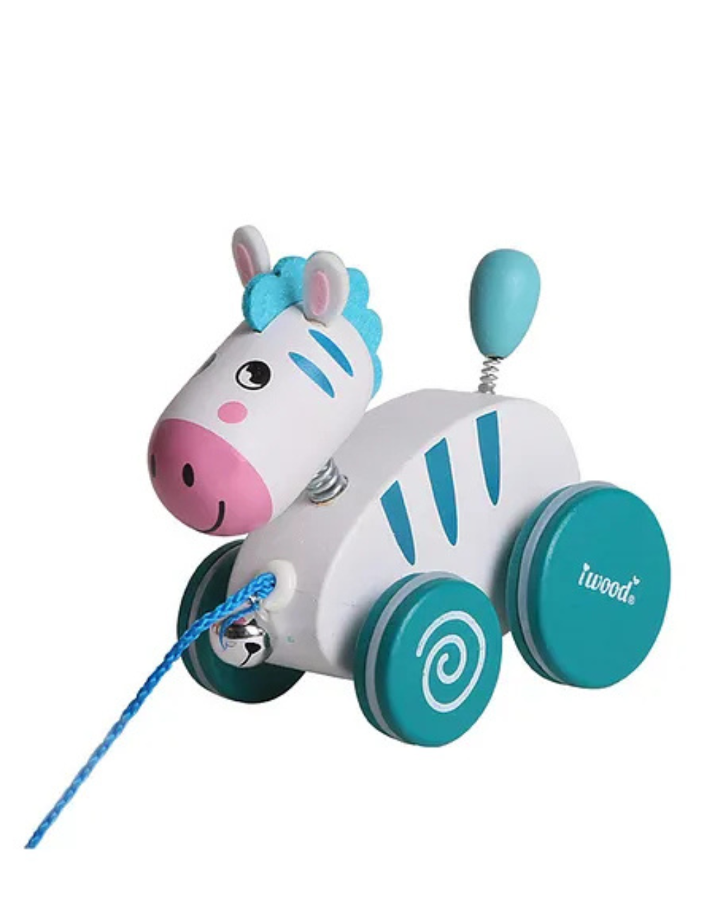 Iwood pull along-zebra w13023 - iwood