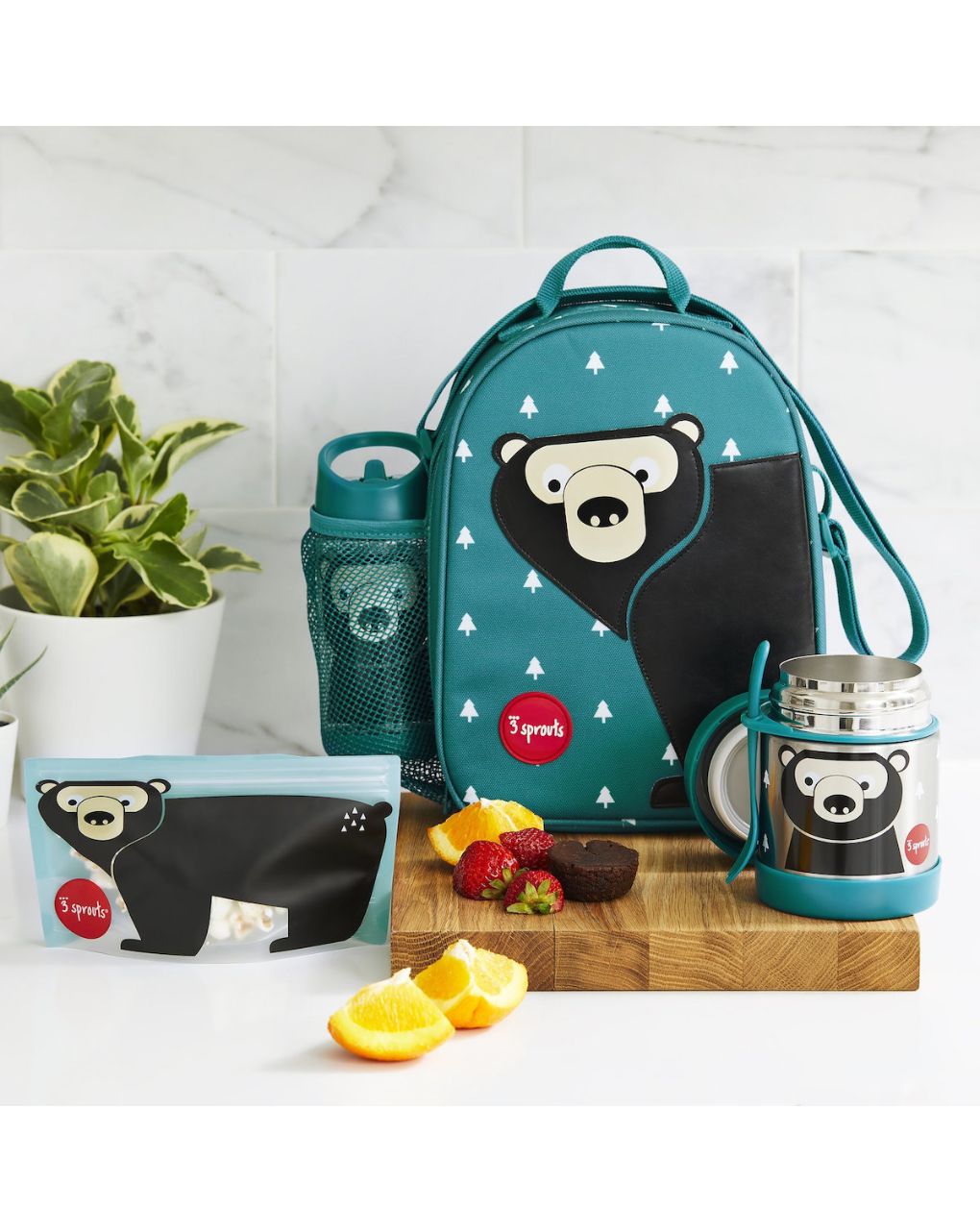 3sprouts ισοθερμική τσάντα φαγητού bear - 3 sprouts