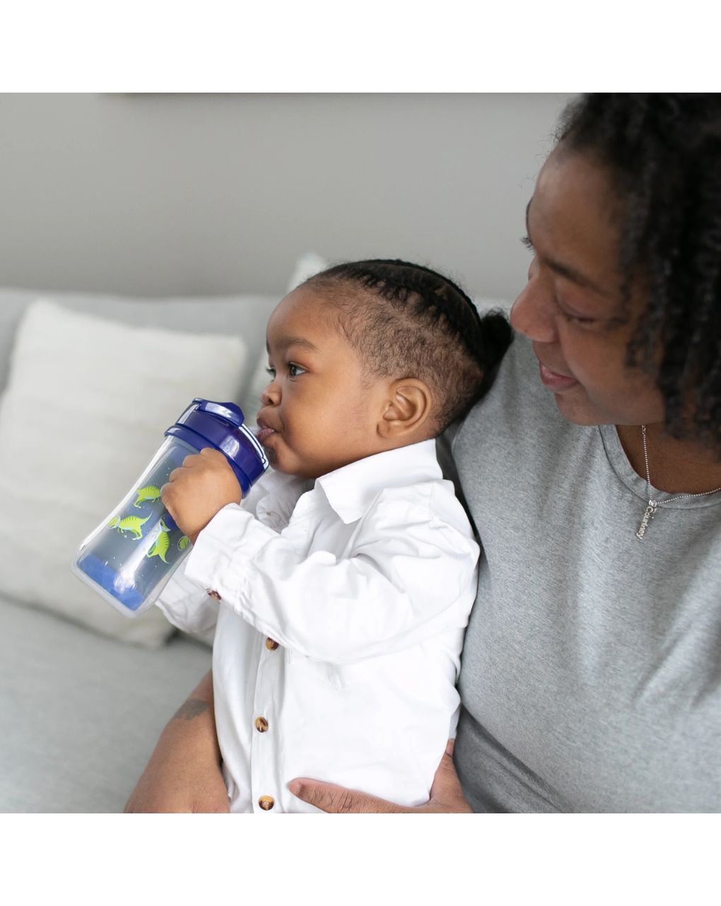 Dr. brown's παγούρι-θερμός με καλαμάκι 300ml 12m+ μπλε 112.70.1hc.337 - Dr Browns