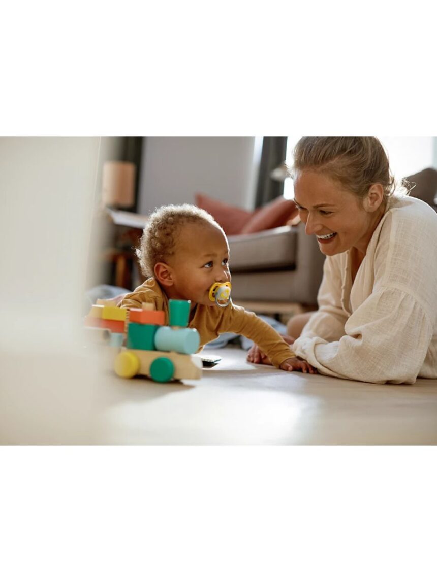 Philips avent πιπίλα oρθοδοντική σιλικόνης ultra air 2τμχ λεμόνι κίτρινο 6-18m, scf080/18 - Philips Avent