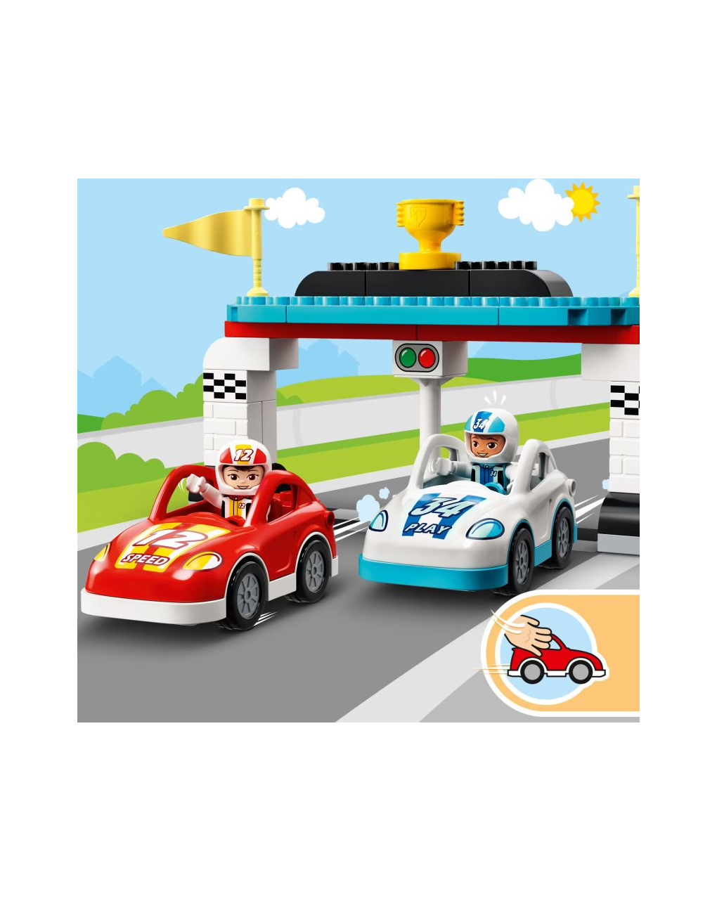 Lego duplo town αγωνιστικά αυτοκίνητα 10947 - Lego, LEGO DUPLO