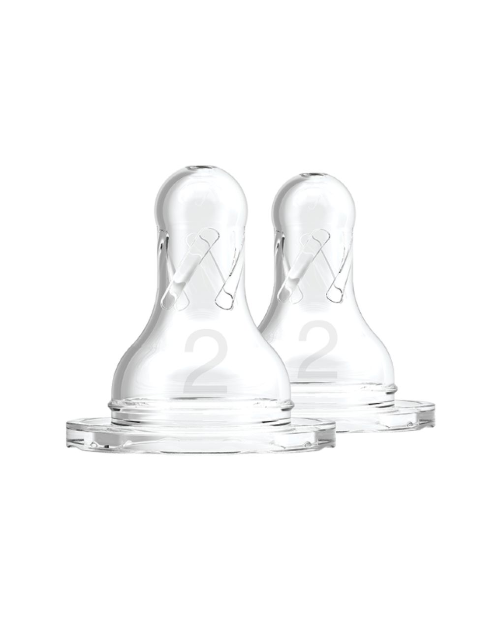 Dr. brown's options+ θηλές σιλικόνης 2τμχ επίπεδο 2 για μπιμπερό με στενό λαιμό 3m+ 233618.6