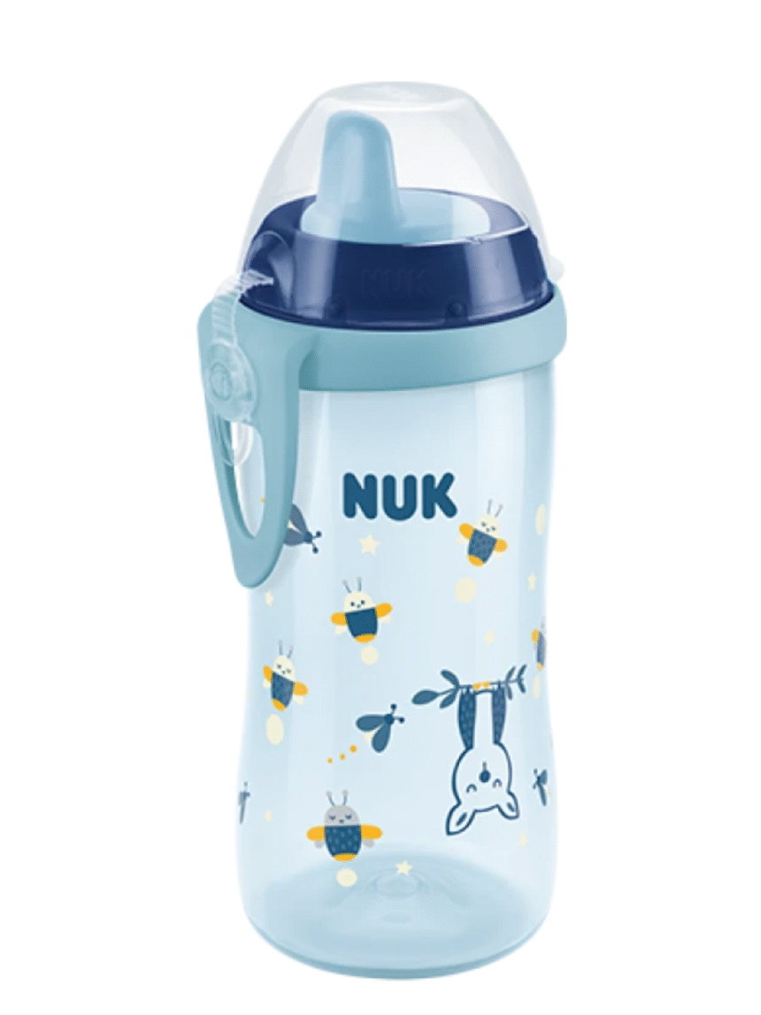 Nuk παγουράκι με ρύγχος first choice kiddy cup night 12+m μπλε 300ml - Nuk