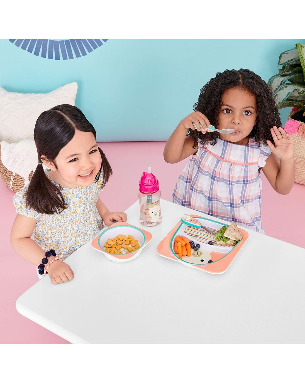 Skip hop zoo utensil σετ κουτάλι & πιρούνι llama 29-2903004-28 - SKIP HOP