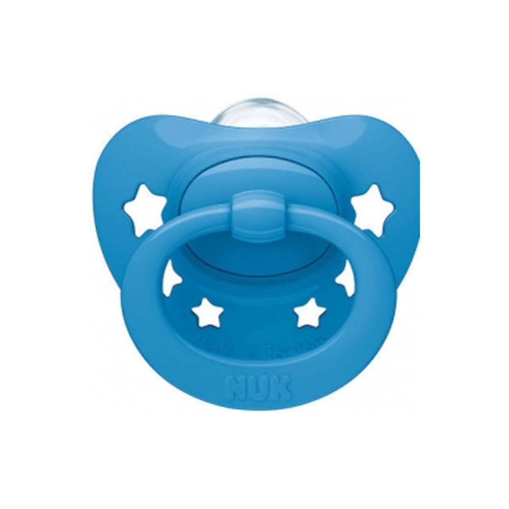 Nuk πιπίλα σιλικόνης signature 6-18 μηνών 1 τεμ (2 σχέδια) - Nuk