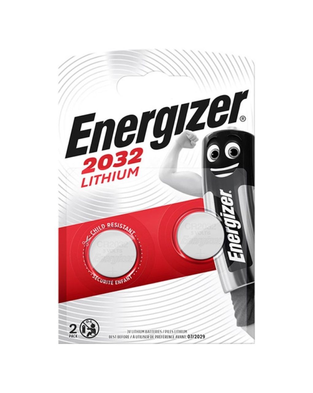Energizer lithium cr2032 bp2 f016659 2τμχ