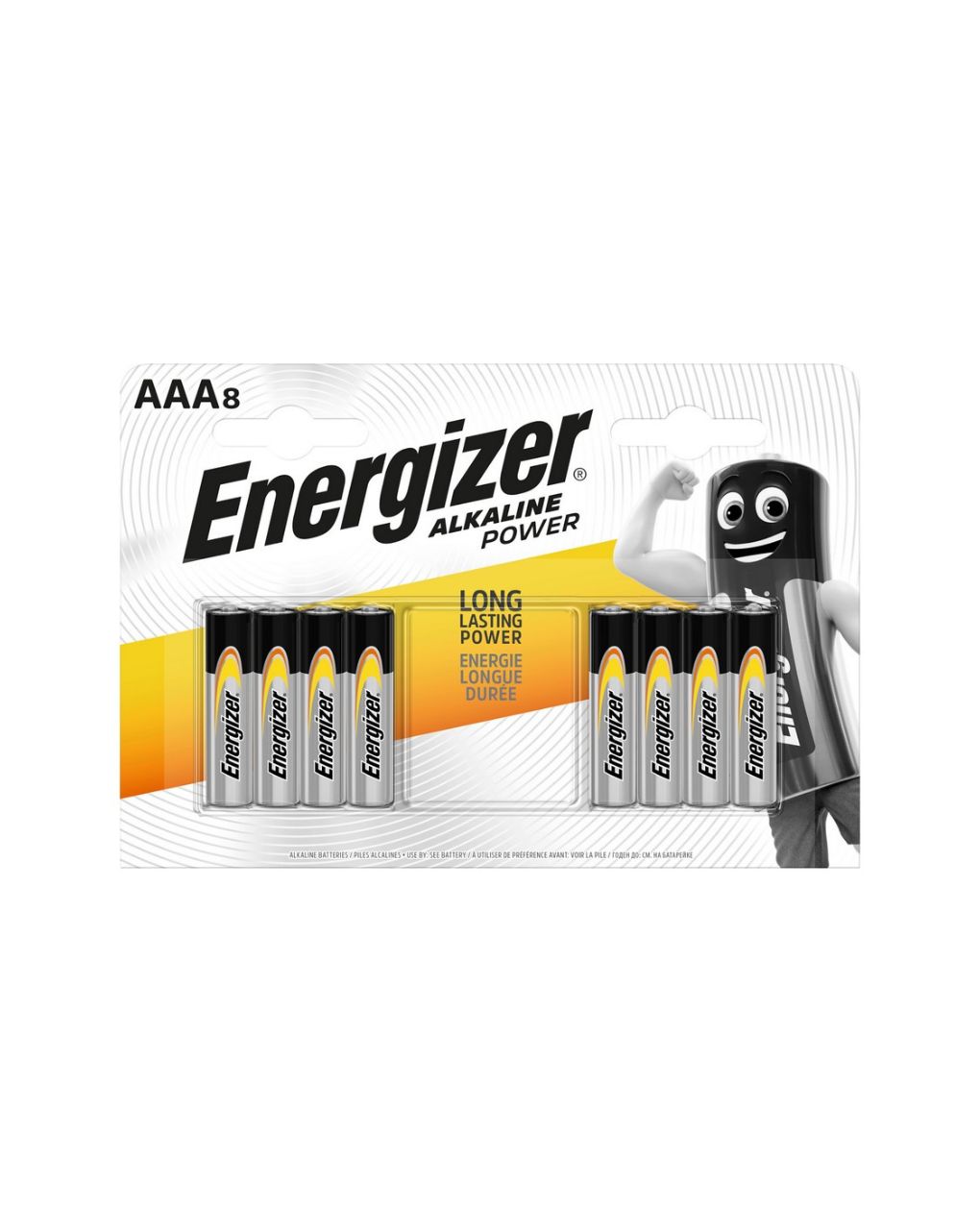 Energizer αλκαλικές μπαταρίες power aaa bp8 f016616 8τμχ