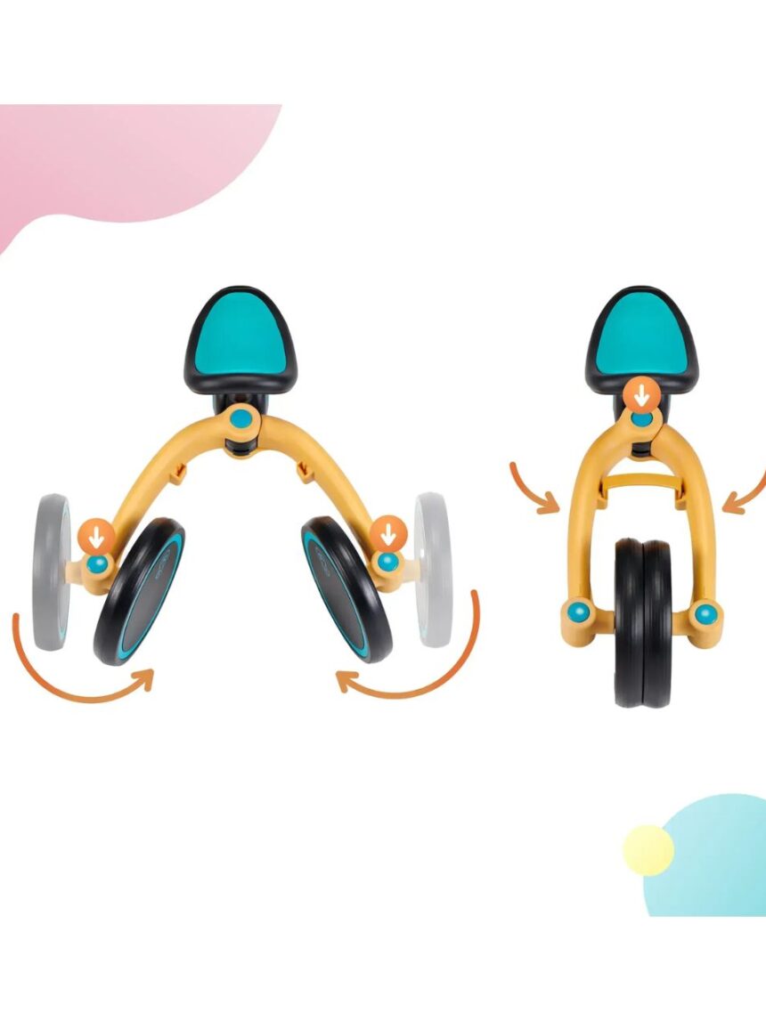 Kinderkraft πτυσόμενο τρίκυκλο ποδήλατο 4trike primrose yellow kr4tri00yel0000 - Kinderkraft
