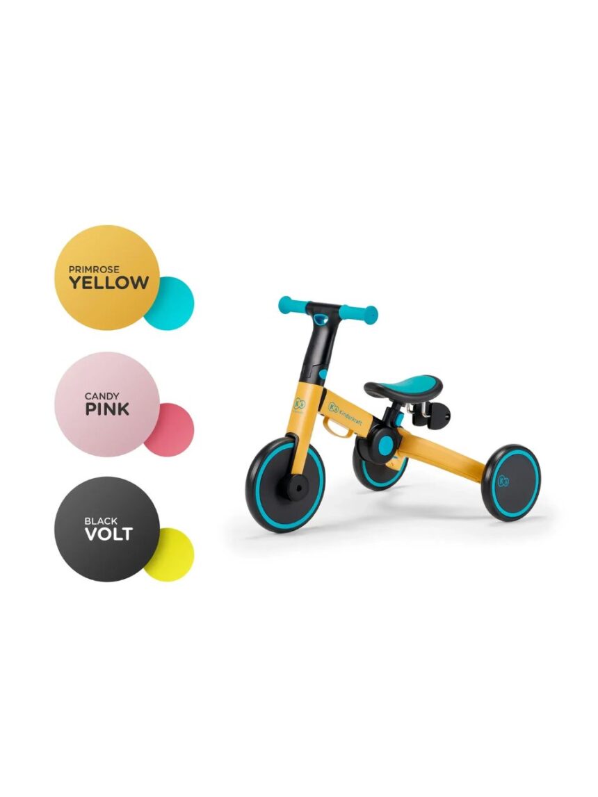 Kinderkraft πτυσόμενο τρίκυκλο ποδήλατο 4trike primrose yellow kr4tri00yel0000 - Kinderkraft