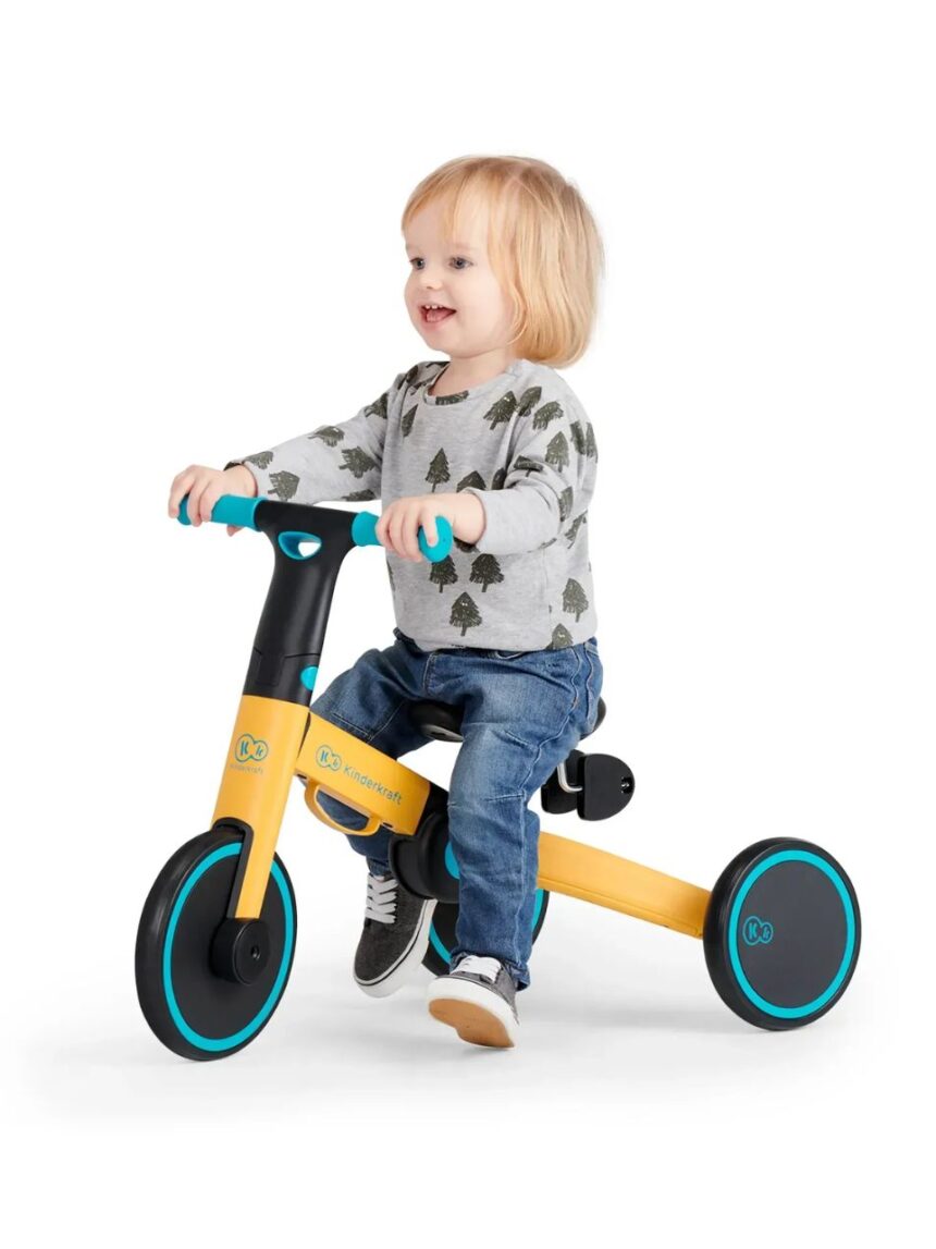 Kinderkraft πτυσόμενο τρίκυκλο ποδήλατο 4trike primrose yellow kr4tri00yel0000 - Kinderkraft