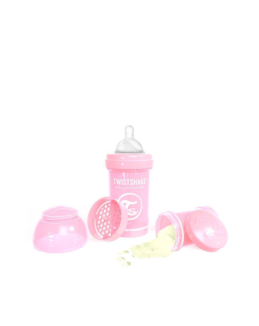 Twistshake μπιμπερό κατά των κολικών 180ml pastel pink - Twistshake