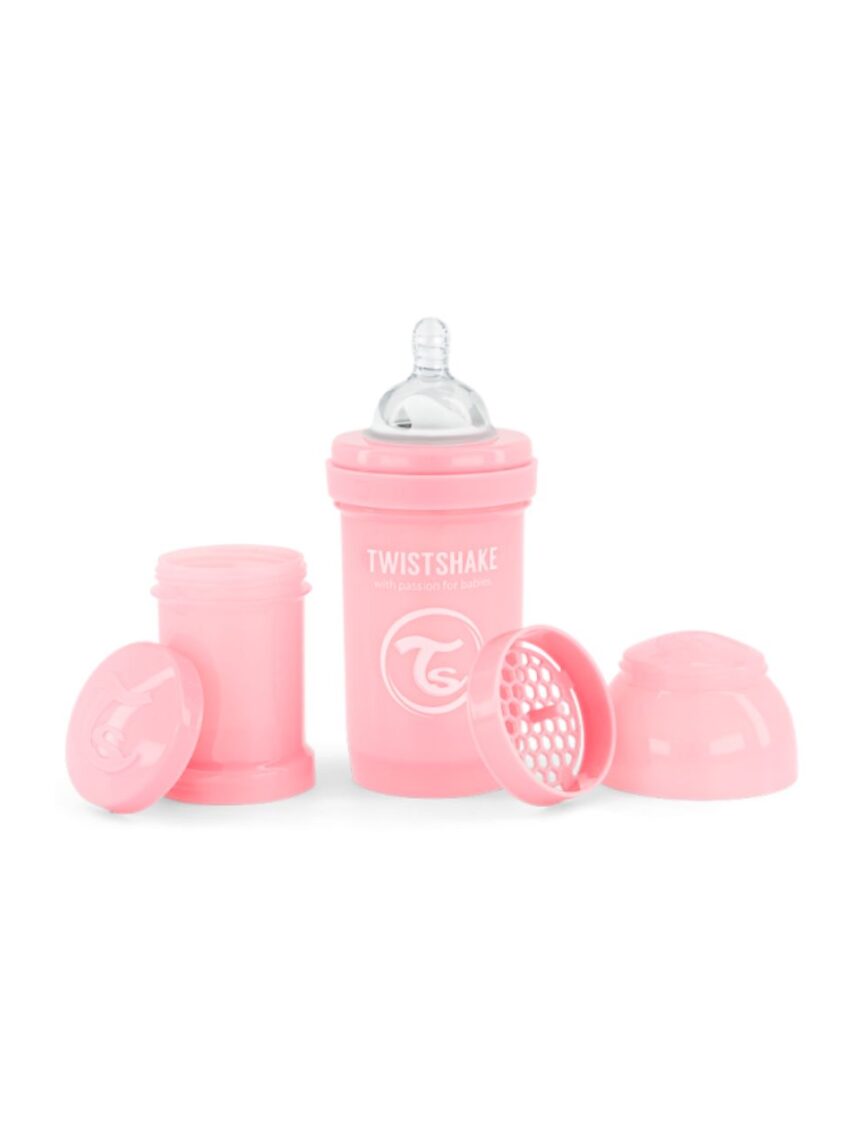 Twistshake μπιμπερό κατά των κολικών 180ml pastel pink 32-08-78249 - Twistshake