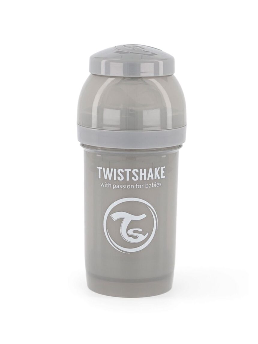 Twistshake μπιμπερό κατά των κολικών 180ml pastel grey 32-08-78254 - Twistshake