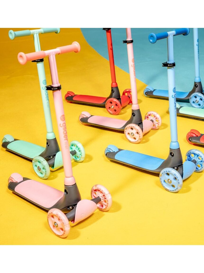 Yvolution πατίνι yglider kiwi με led κόκκινο 53.101258 - Yvolution