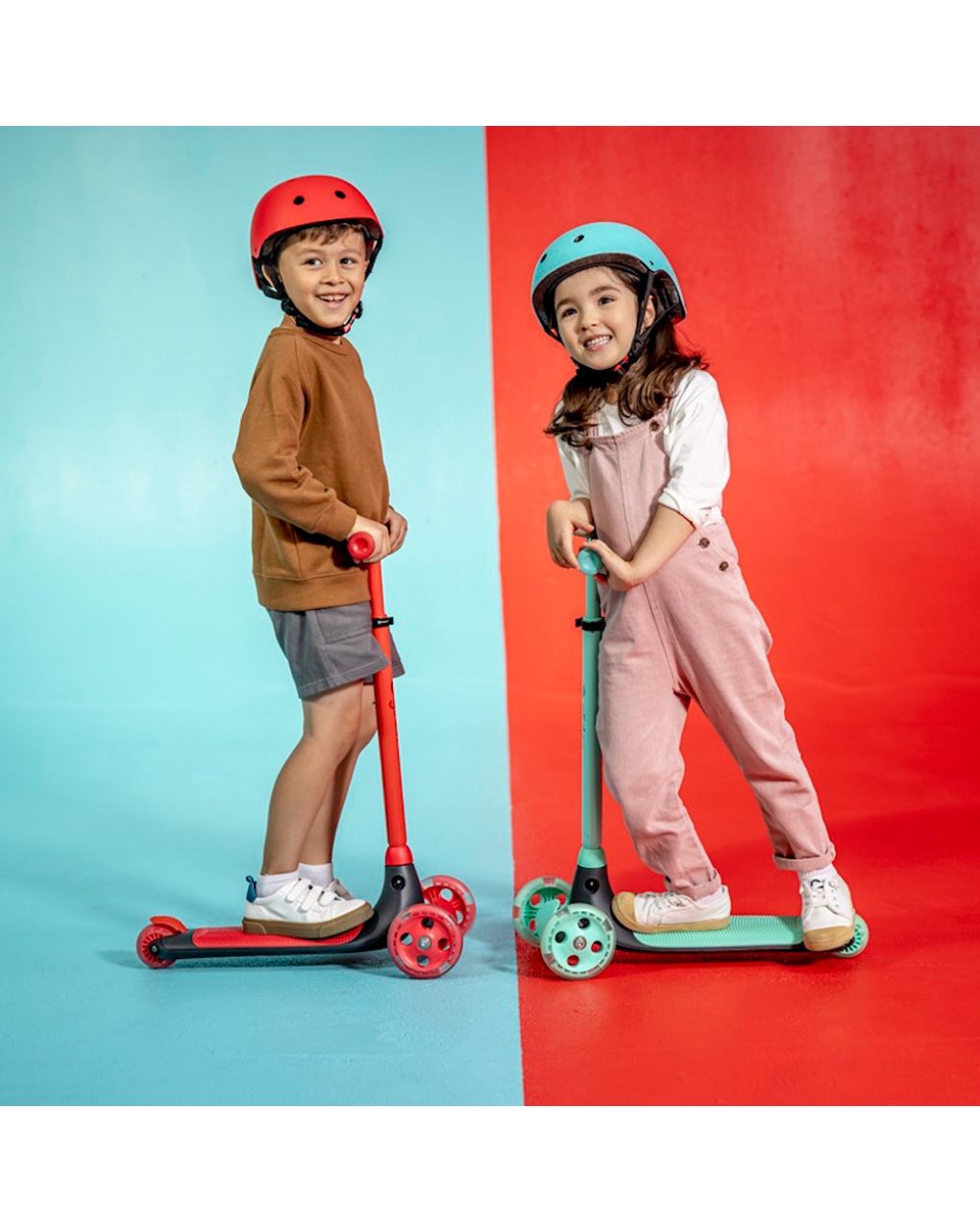 Yvolution πατίνι yglider kiwi με led κόκκινο 53.101258 - Yvolution