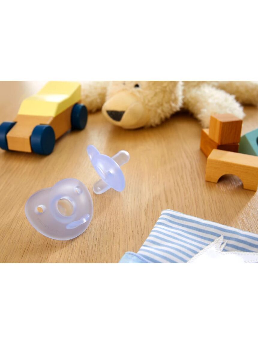 Philips avent soothie ορθοδοντική πιπίλα σιλικόνης 0-6m boy, scf099/22 - Philips Avent