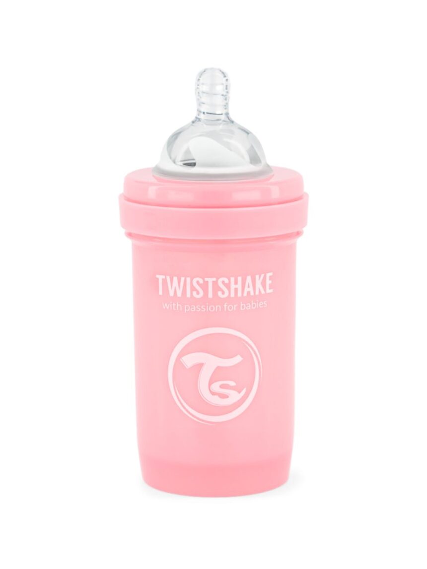 Twistshake μπιμπερό κατά των κολικών 180ml pastel pink 32-08-78249 - Twistshake